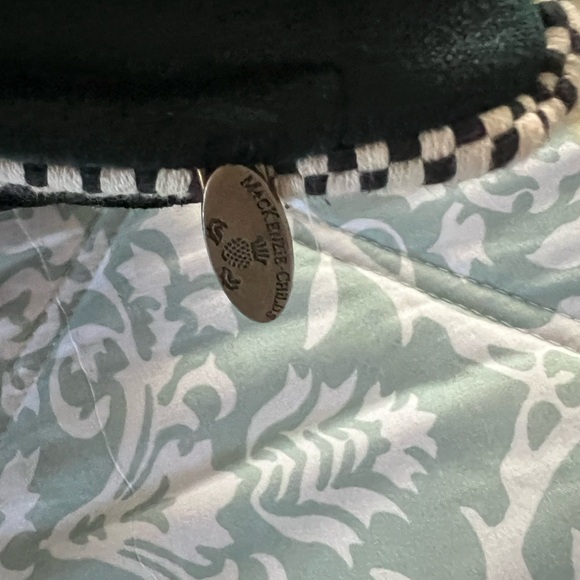 McKenzie Childs embroidered pillow 19” x 19” - Picture 3 of 5